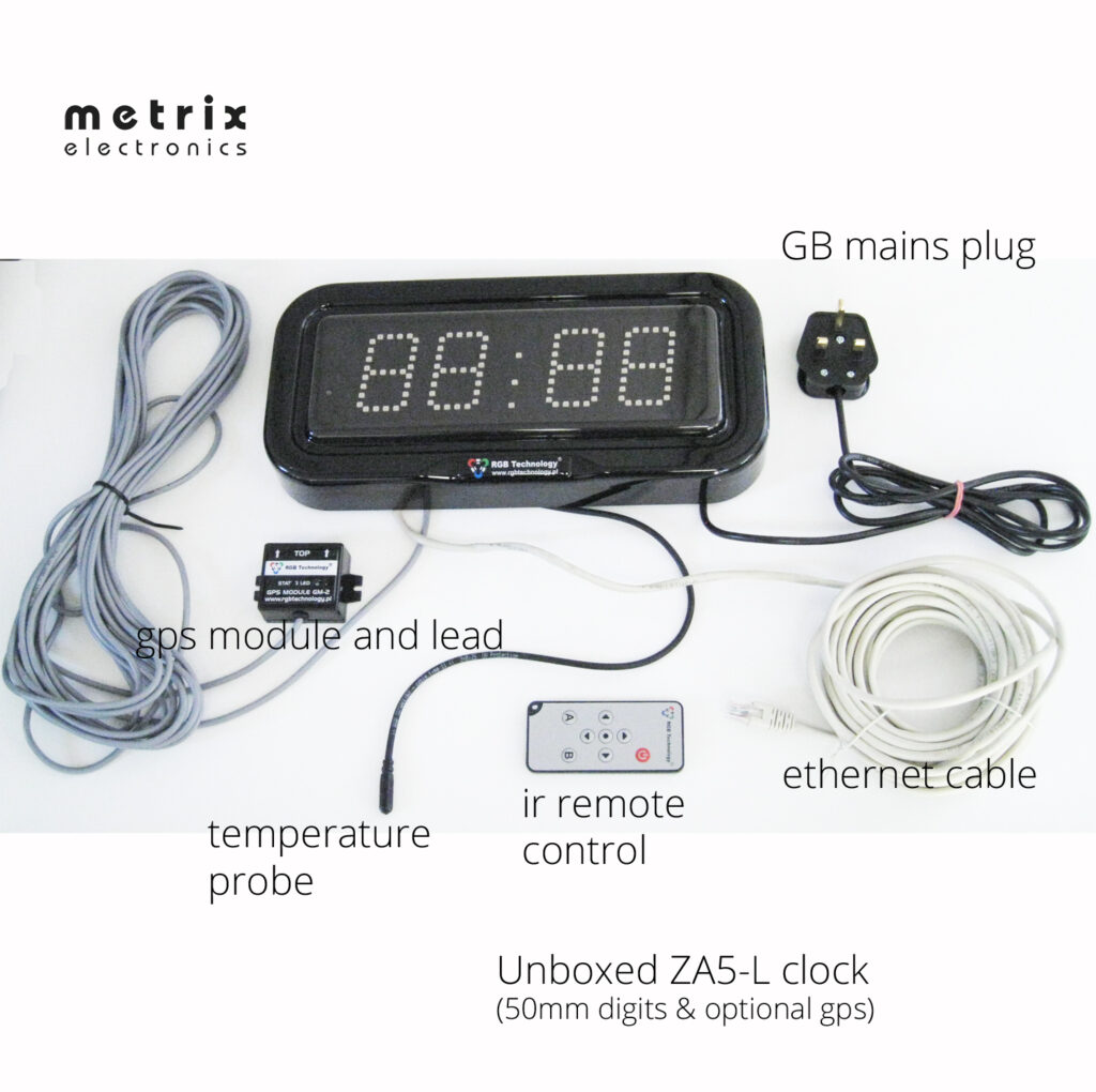 Outdoor Digital Clock Sep Industrial Led Clock Display Metrix