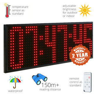 Extra large outdoor LED clock